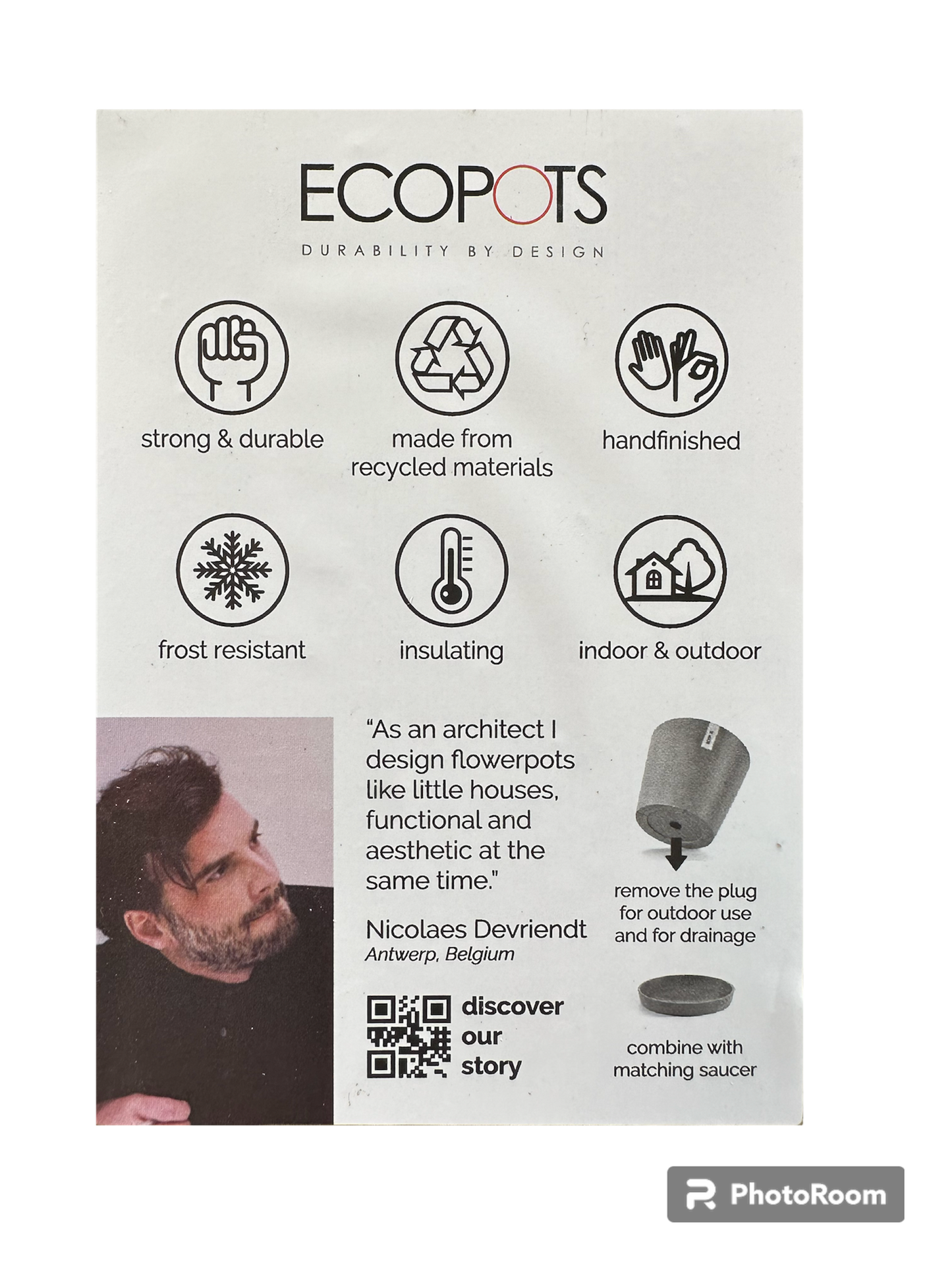 ECOPOTS 環保自吸水花盆|ECOPOTS VENICE (W30)